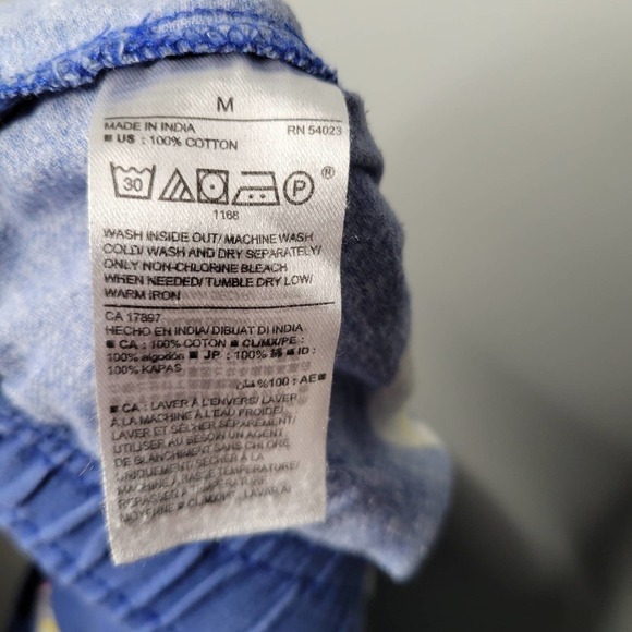 2 PAIR Old Navy flannel PJ pants men's size M 100% cotton red blue holiday‎ xmas - Picture 6 of 16